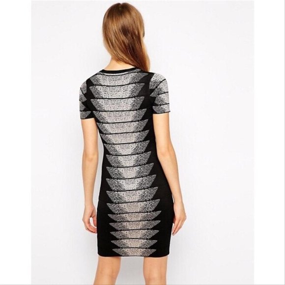 FRENCH CONNECTION SPOTLIGHT FLECK JACQUARD BODYCON - Picture 9 of 9